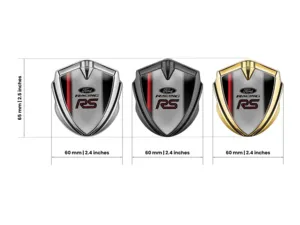 Ford Emblem Silicon Badge Minimal Style Universal Fit